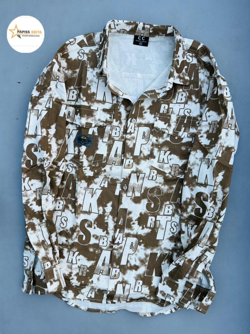 Chemise à motifs modernes homme