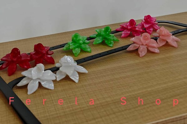 Boucles d'oreilles fleurs originales