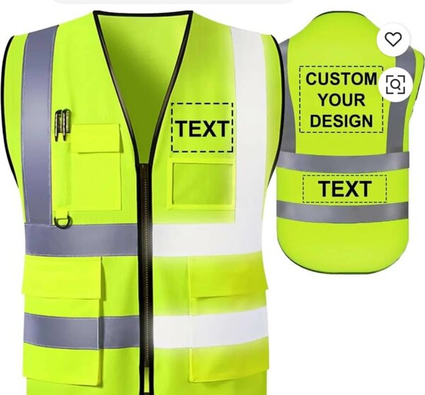 Gilet de sécurité personnalisé