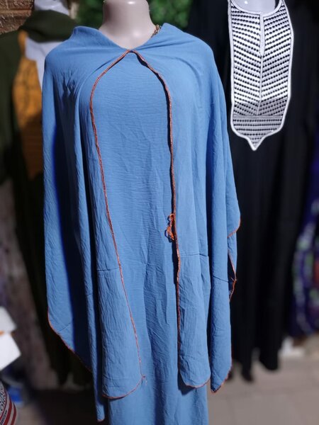 Boubou foulard collé