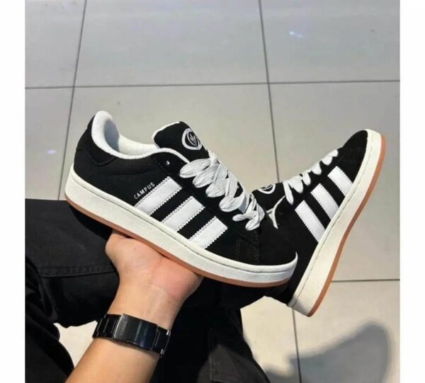 Sneakers noirs et blancs Campus
