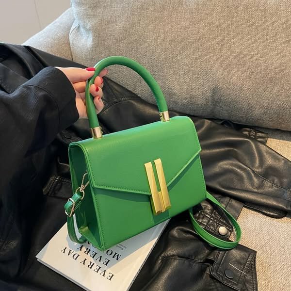 High quality, stylish women's bag green