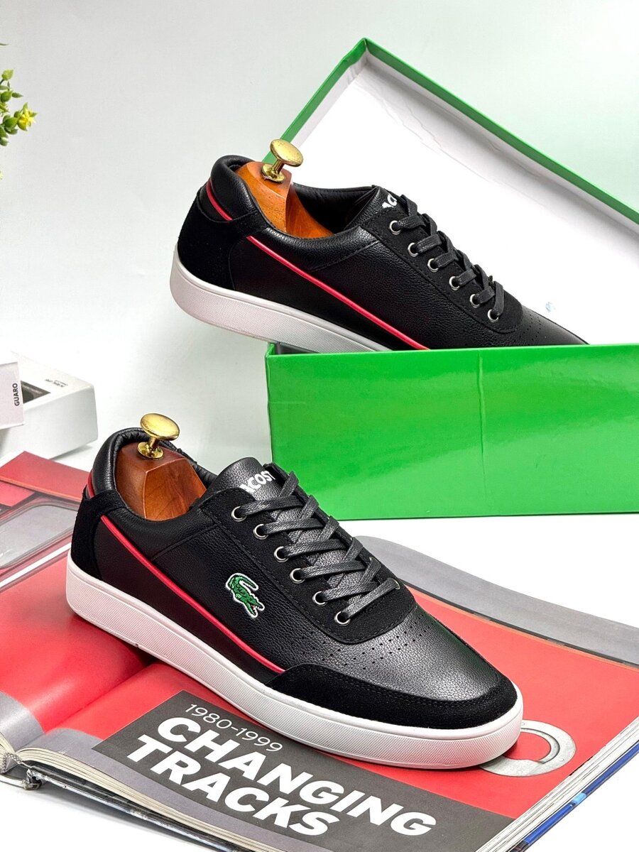 LACOSTE BLACK AND  WHITE