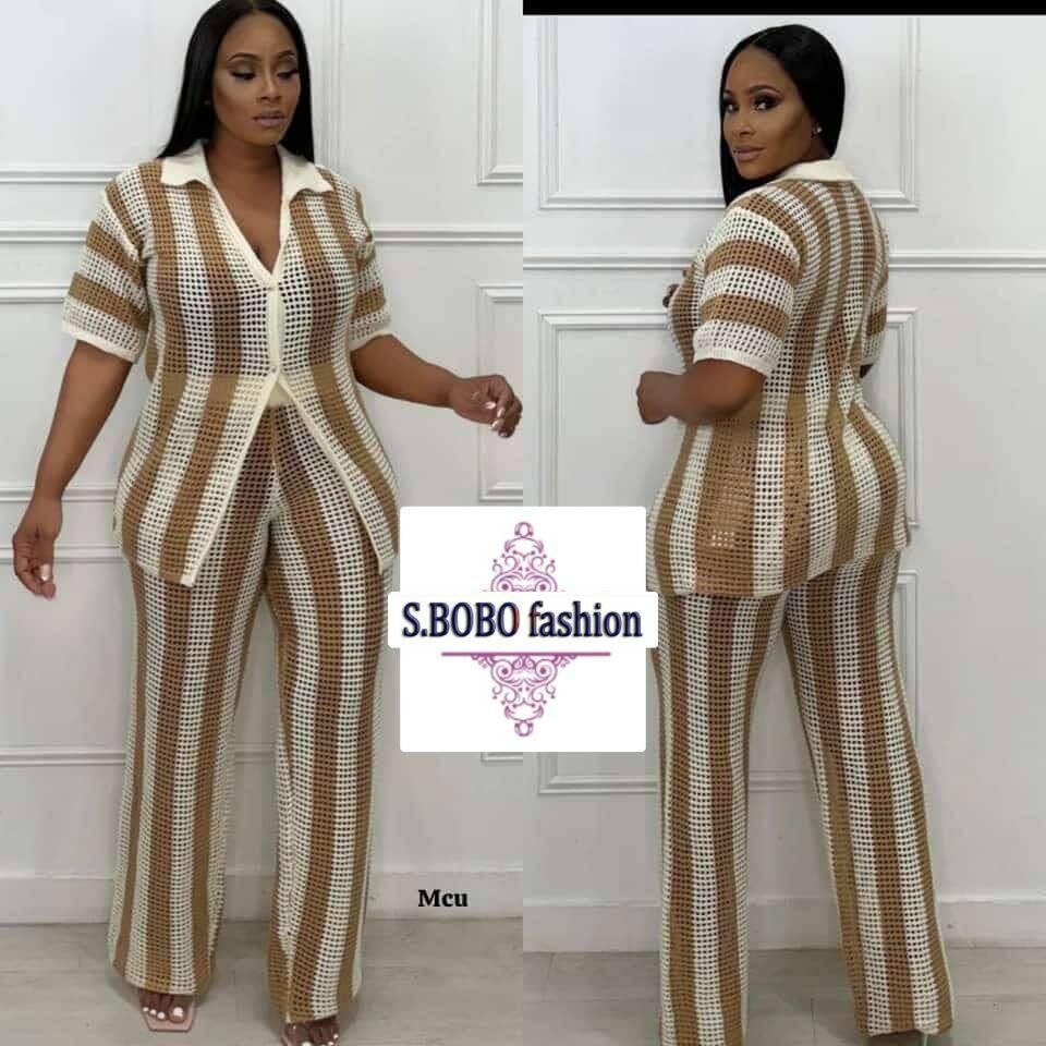 Ensemble pantalon en laine