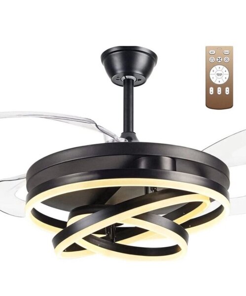FOLDABLE LUXURY  CEILING FAN WITH LED LIGHT