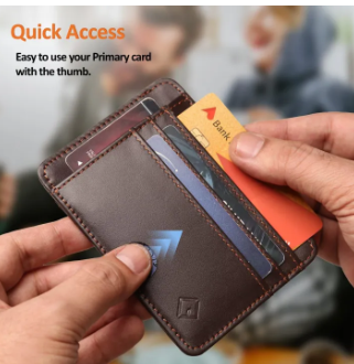 Mini Slim Smart Card Holder Slim Smart Wallet Smart Wallet with multiple compartments