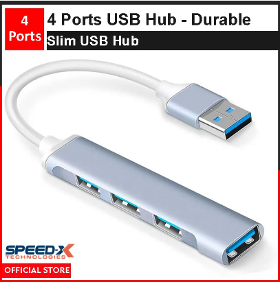 4 Port Usb Ultra Slim Portable Hub Aluminum Alloy