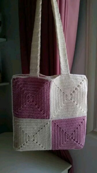 Sac cabas crochet design unique