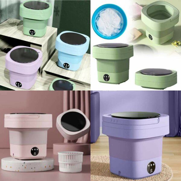 Ultrasonic Mini Foldable Washing machine