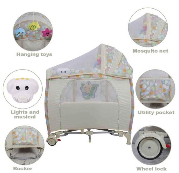 Lit de bébé pliable