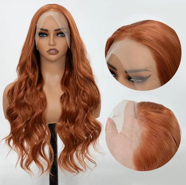 Perruque synthétique ondulée