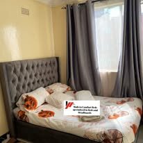 custom made bed with a high base