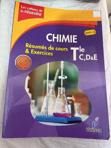 Livre Chimie Lycée Tle