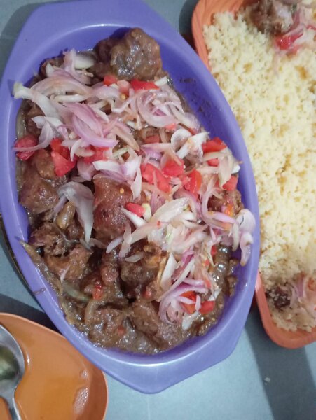 Porc africain sauté revenir