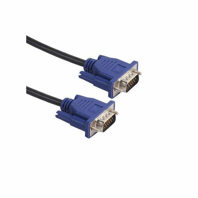 VGA Male To Female PC Video Cable - Blue/Black