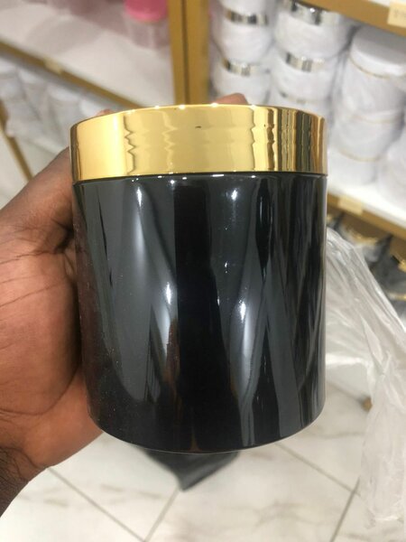 Bougie parfumée luxe noir et or