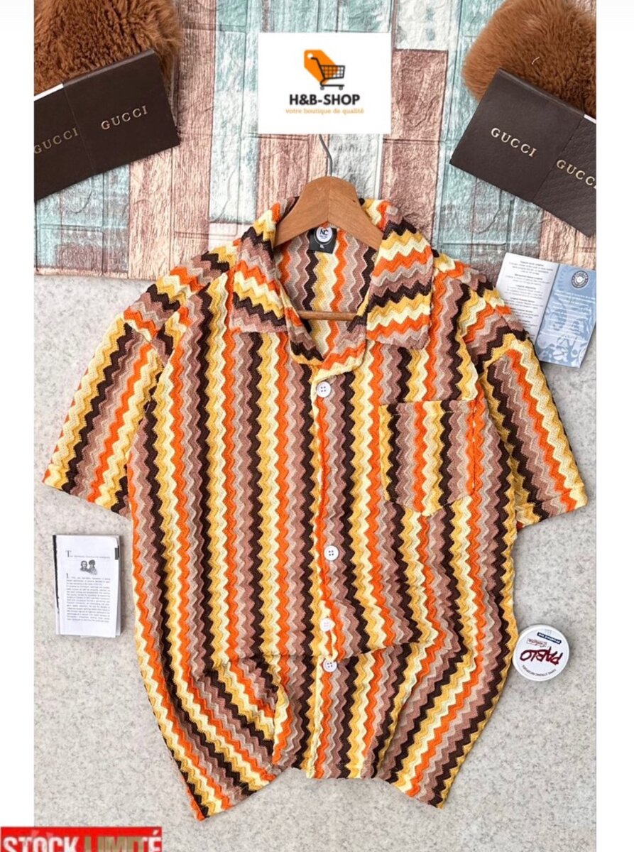 Chemise Vintage à Rayures Homme