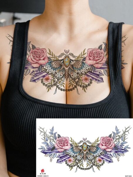 Tatouage temporair papillon A4