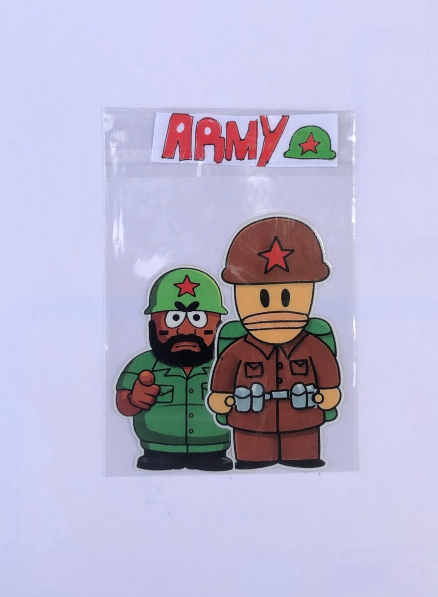 Autocollants militaires drôles