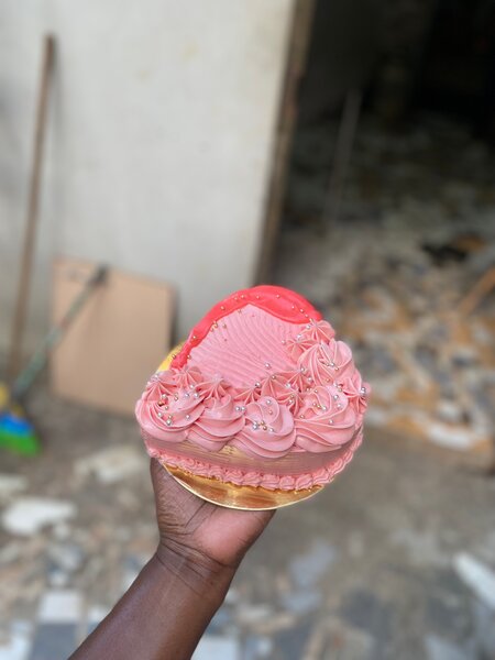 Gâteau Cœur Rose Délicieux