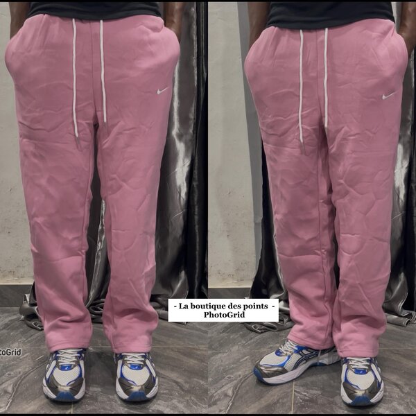 Pantalon de jogging rose