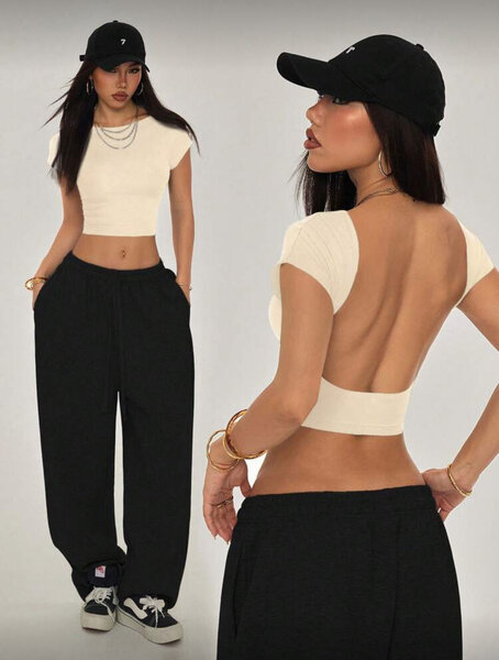 Top court dos nu pour femme