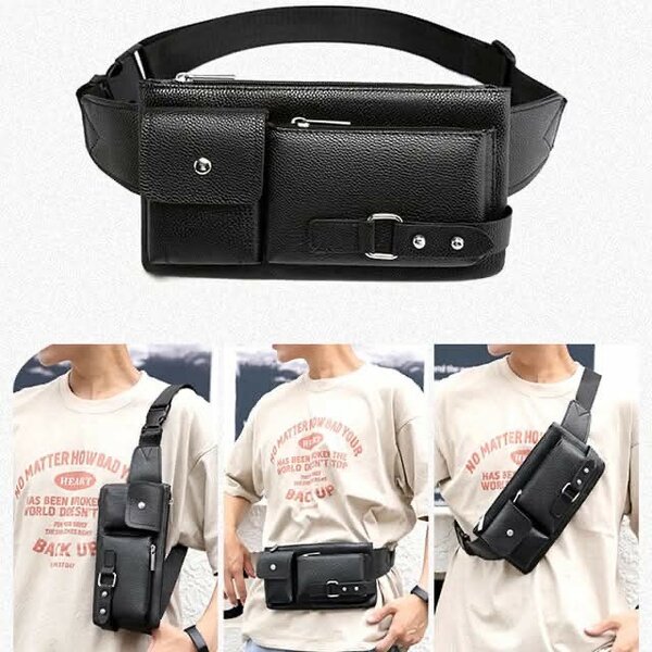 Ceinture banane en cuir élégante