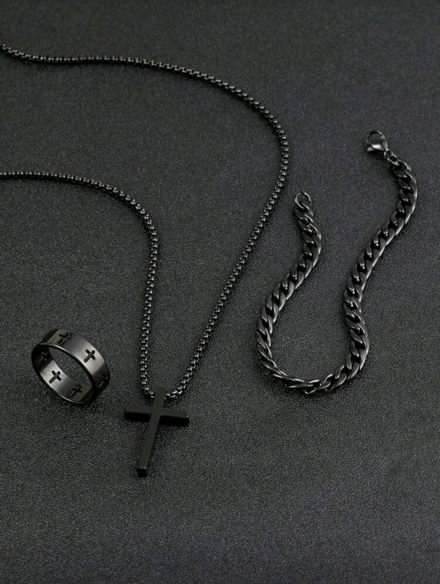 Ensemble de bijoux noir élégant