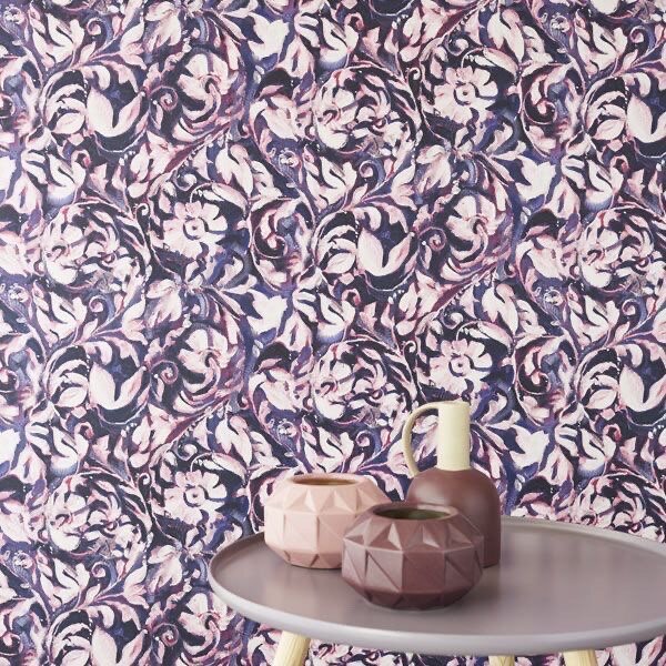 Papier peint floral luxueux