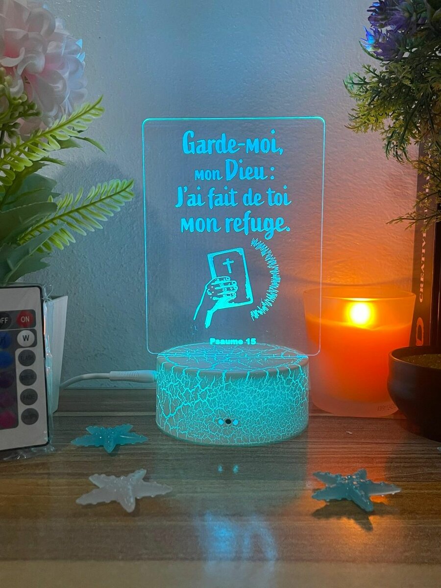 Veilleuse religieuse Psaume 15