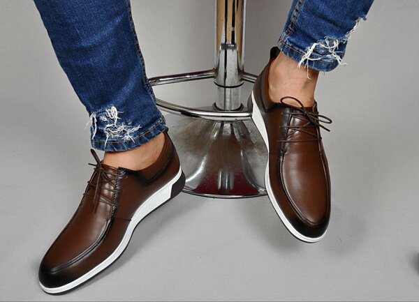 chaussures marron pour hommes m018