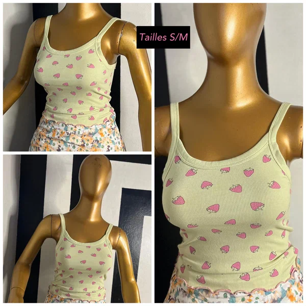 Débardeur et crop top mode