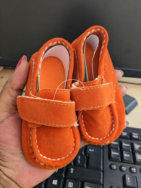 Slippers for a boy in brown