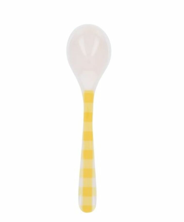 Cuillère à motif vichy colorée