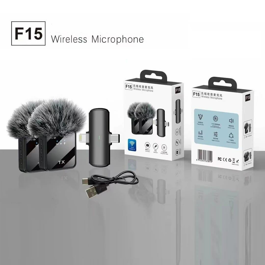 Microphone sans fil F15 Pro
