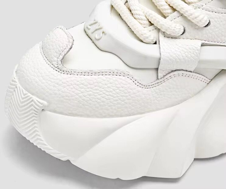 Sneakers blancs chunky mode