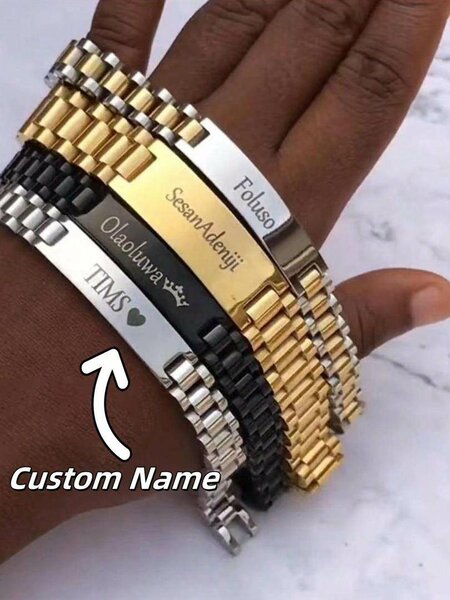 Bracelet personnalisé en acier inoxydable