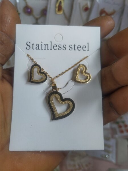 Parure Coeur Acier Inoxydable