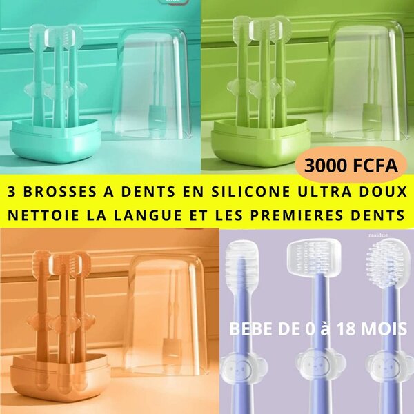 Brosse en silicone bébé