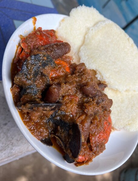 Atoukpou- Crabe kplo escargots