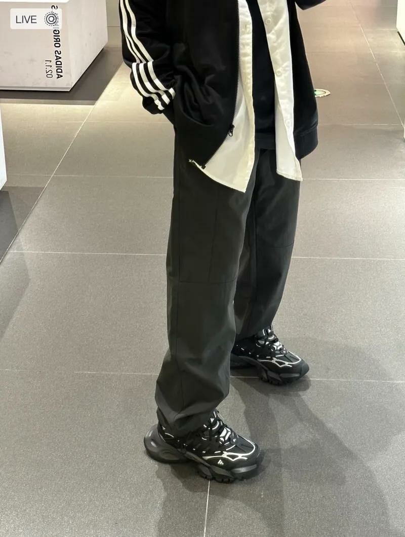 Baskets noires tendance homme