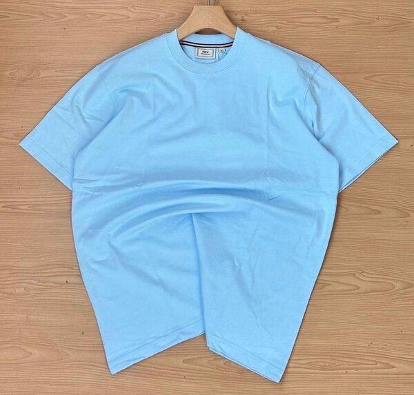 T-shirt bleu unisexe décontracté