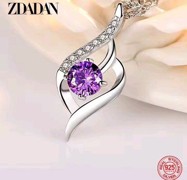 Collier en argent sterling ZDADAN
