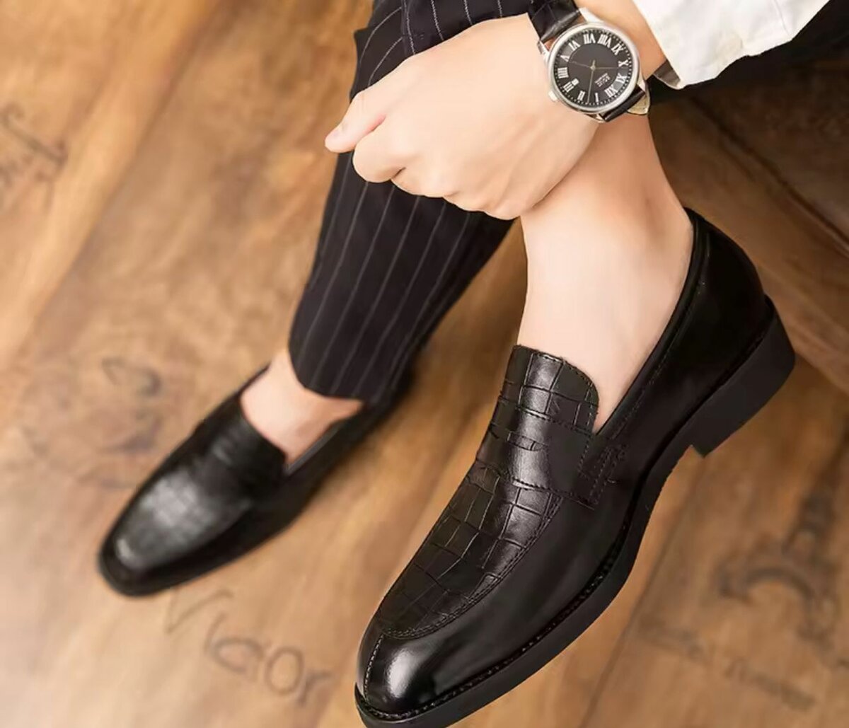 Mocassins en cuir pour homme