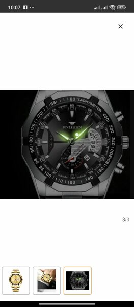 Montre homme élégante en or