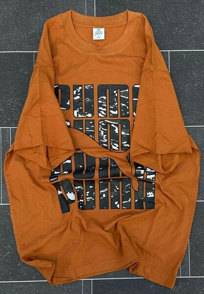 T-shirt orange homme
