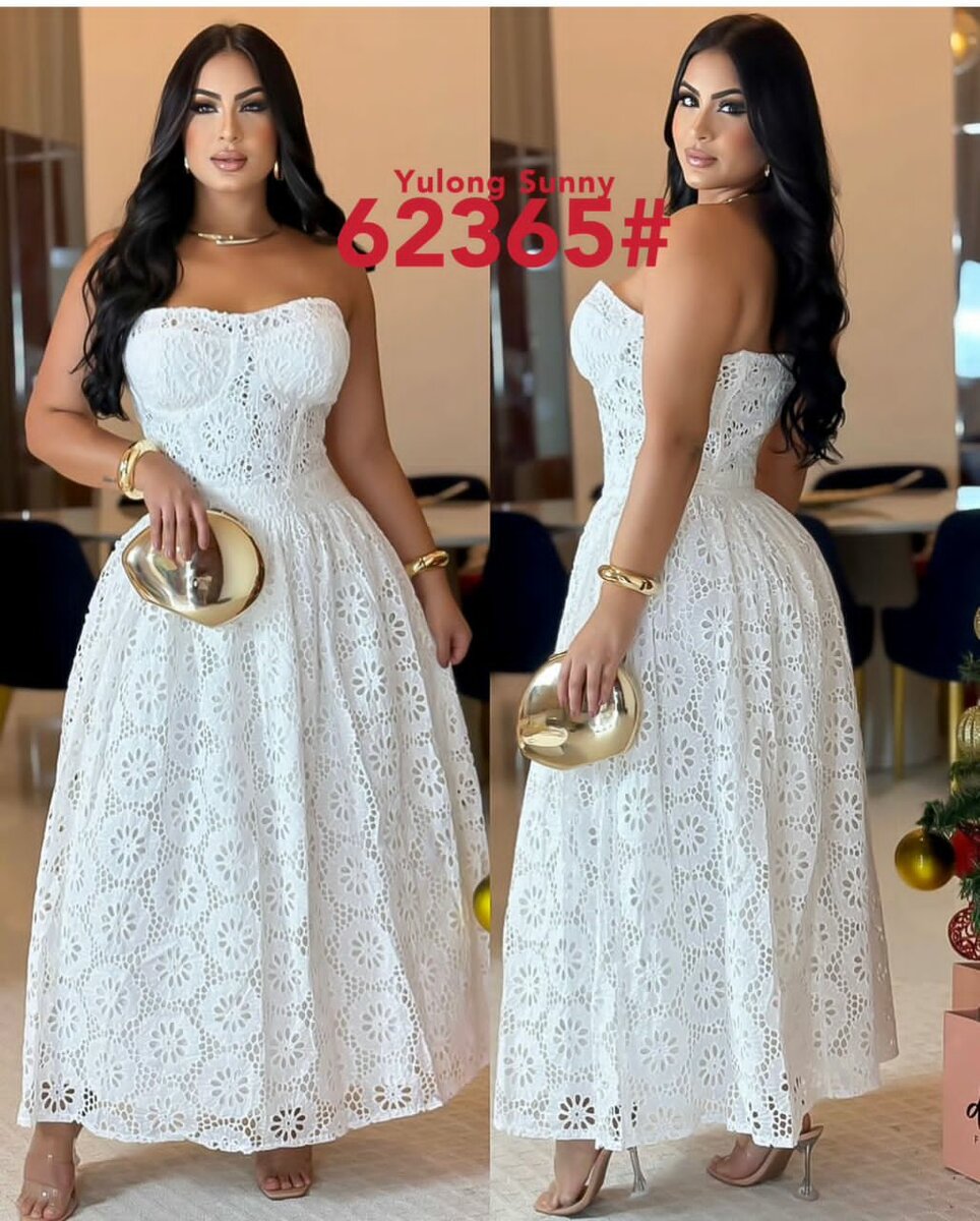 Robe Blanche Dentelle Élégante