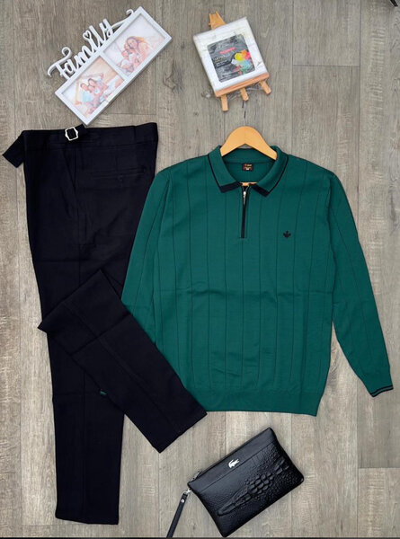 Pull col zippé élégant