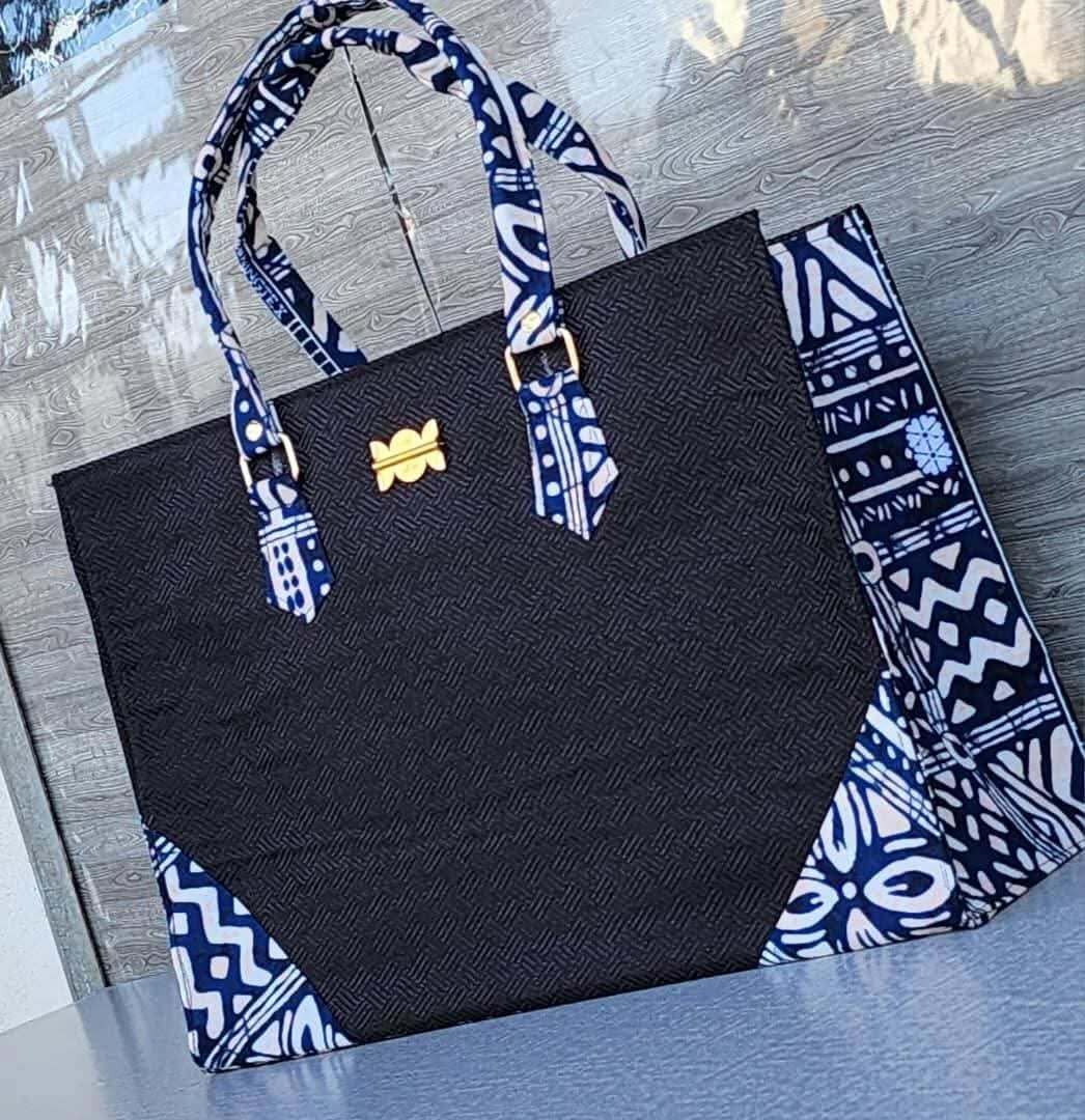 Sac à main en tissu imprimé