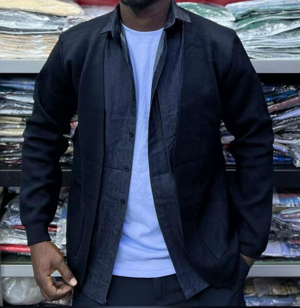 Veste Chemise Noire Homme Élégante